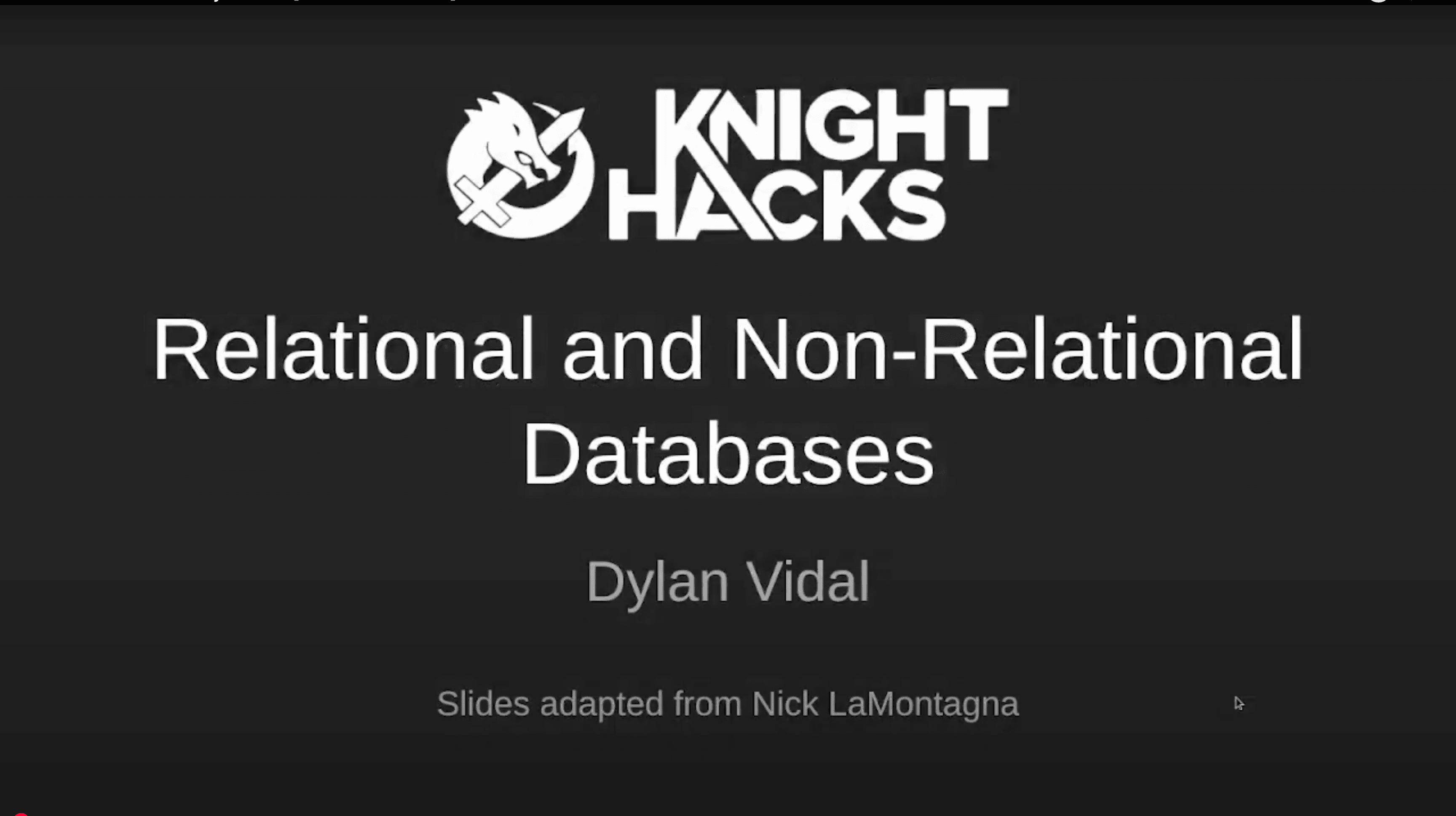 Intro to Databases